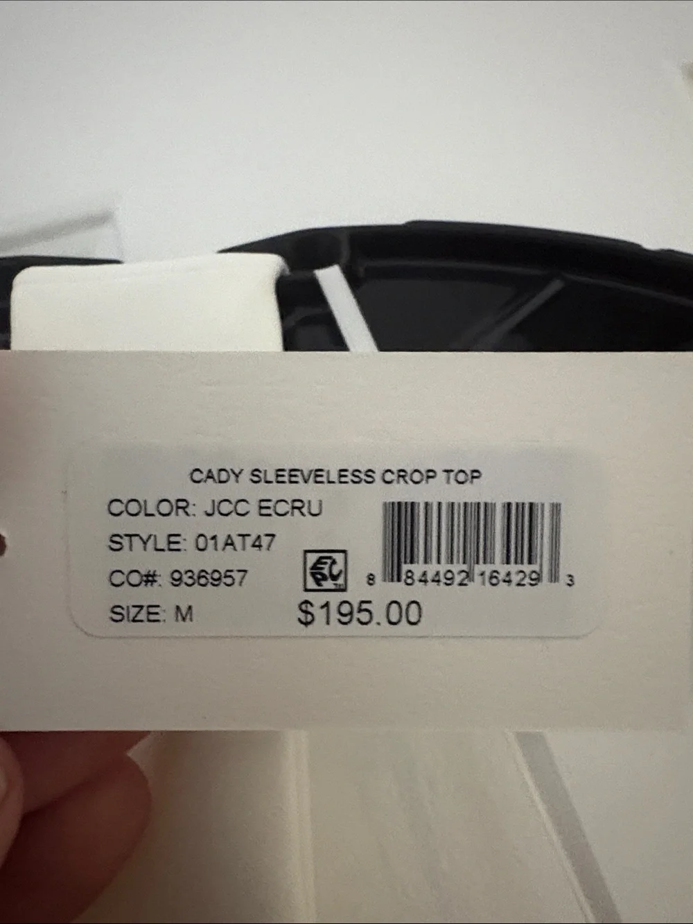 Milly Cady Sleeveless Crop Top NEW